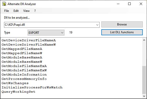 نرم افزار Alternate DLL Analyzer