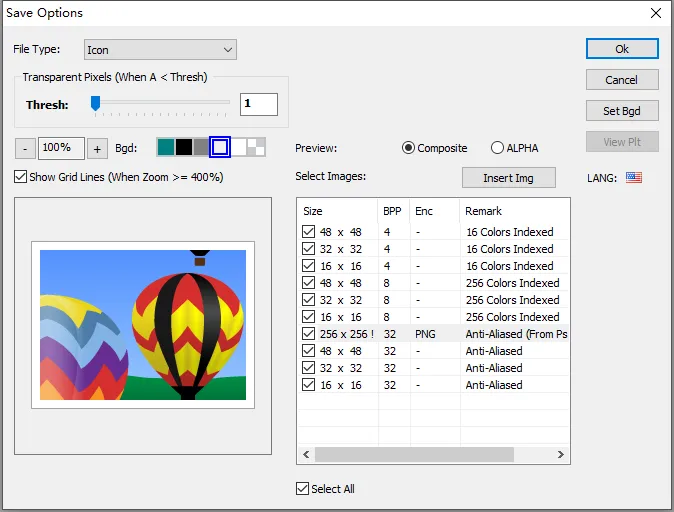 پلاگین Photoshop ICO file format plug-in