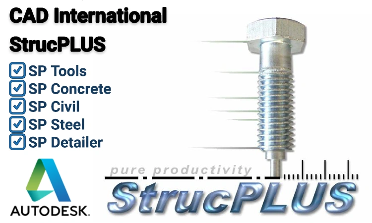 پلاگین StrucPLUS برای نرم افزار اتوکد