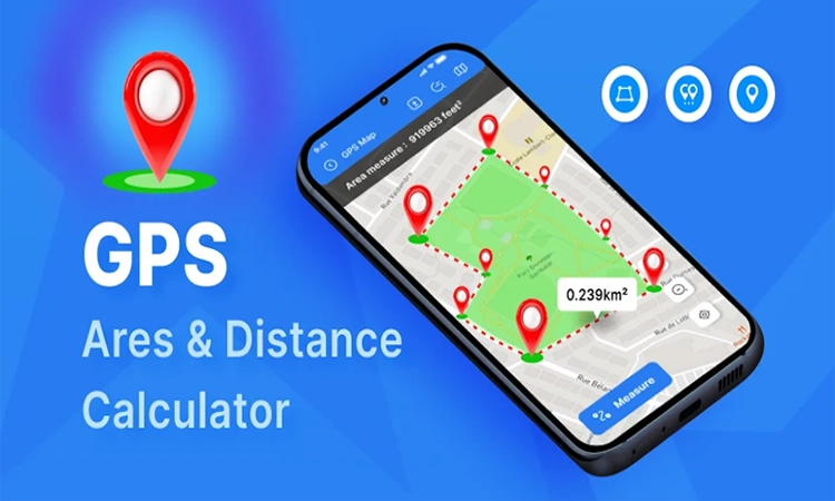 محاسبه مساحت زمین به کمک GPS